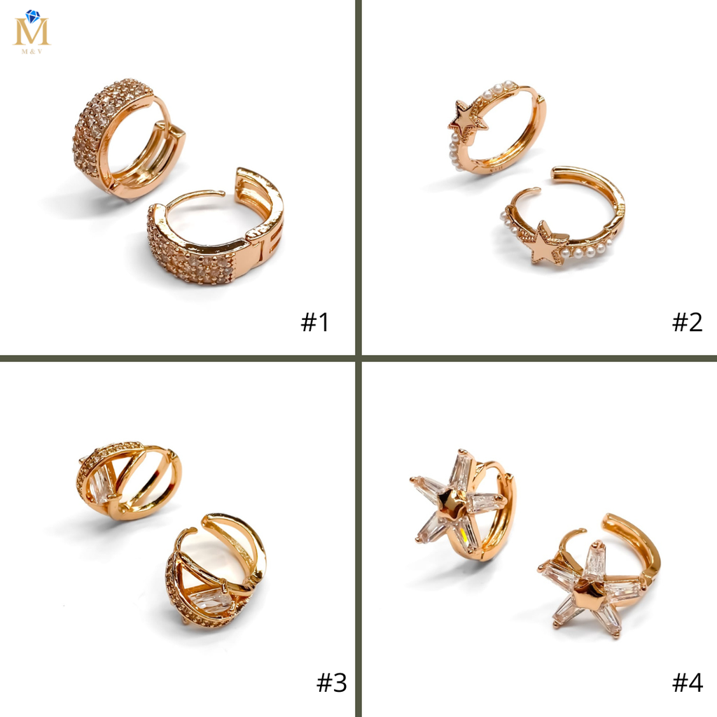 ARETES HUGGIES M12 - ORO LAMINADO