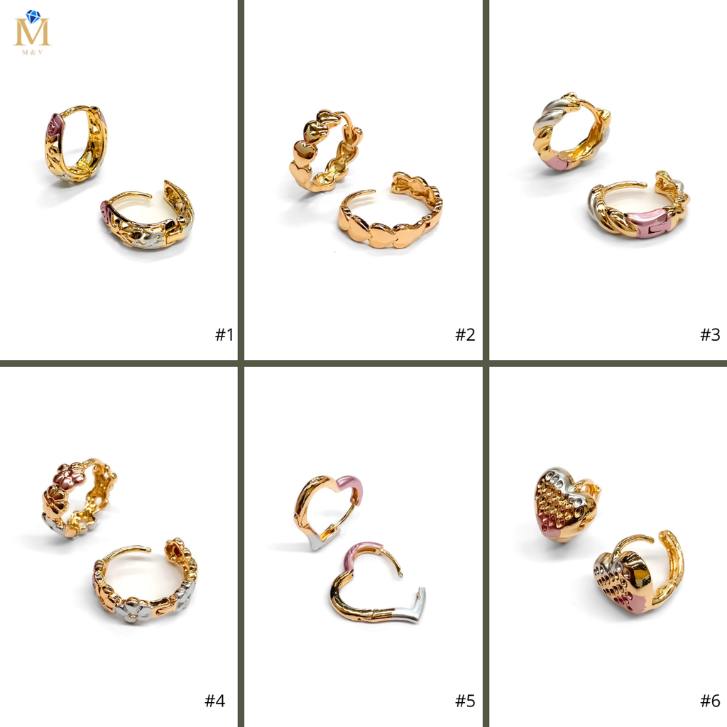 ARETES HUGGIES M15 - ORO LAMINADO