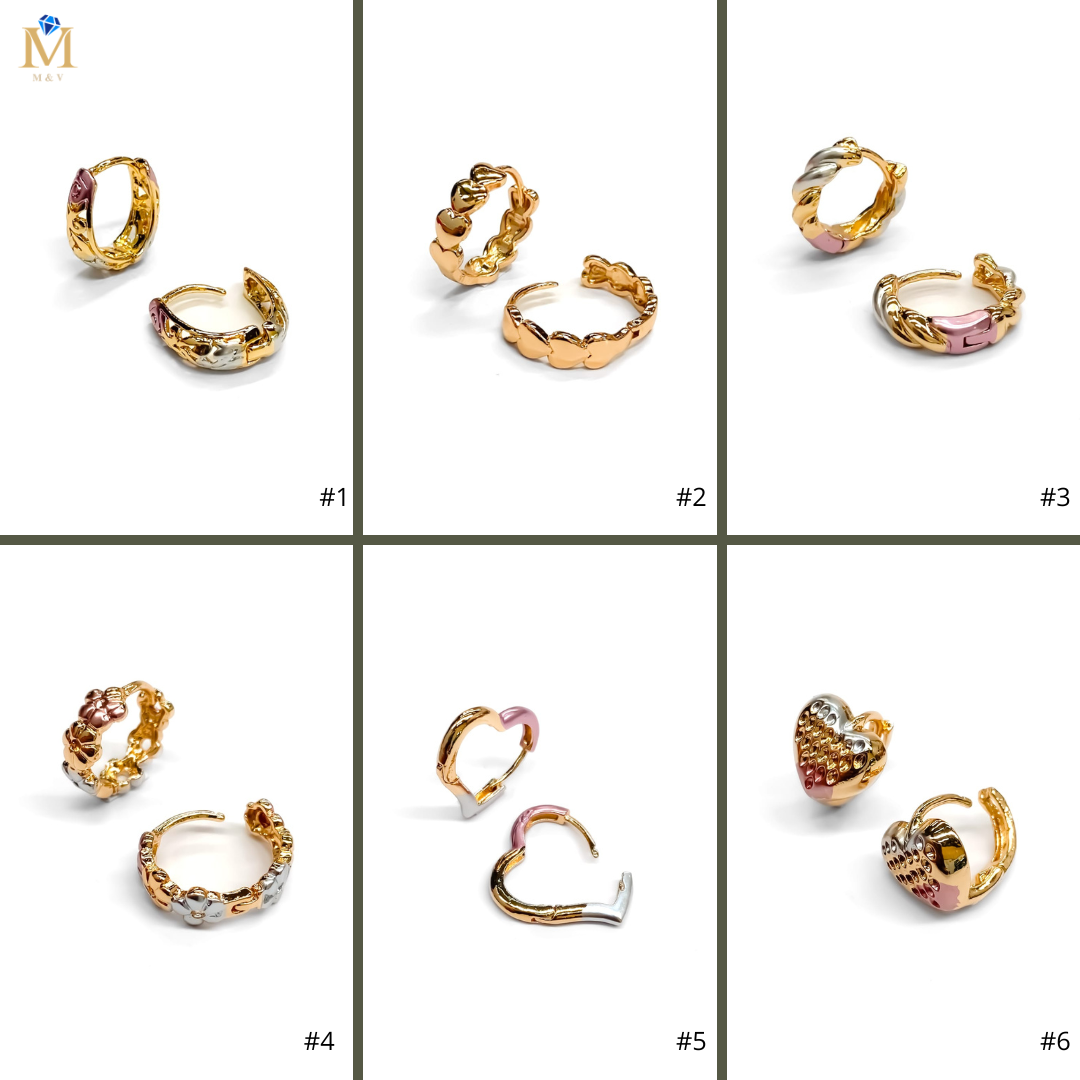 ARETES HUGGIES M15 - ORO LAMINADO