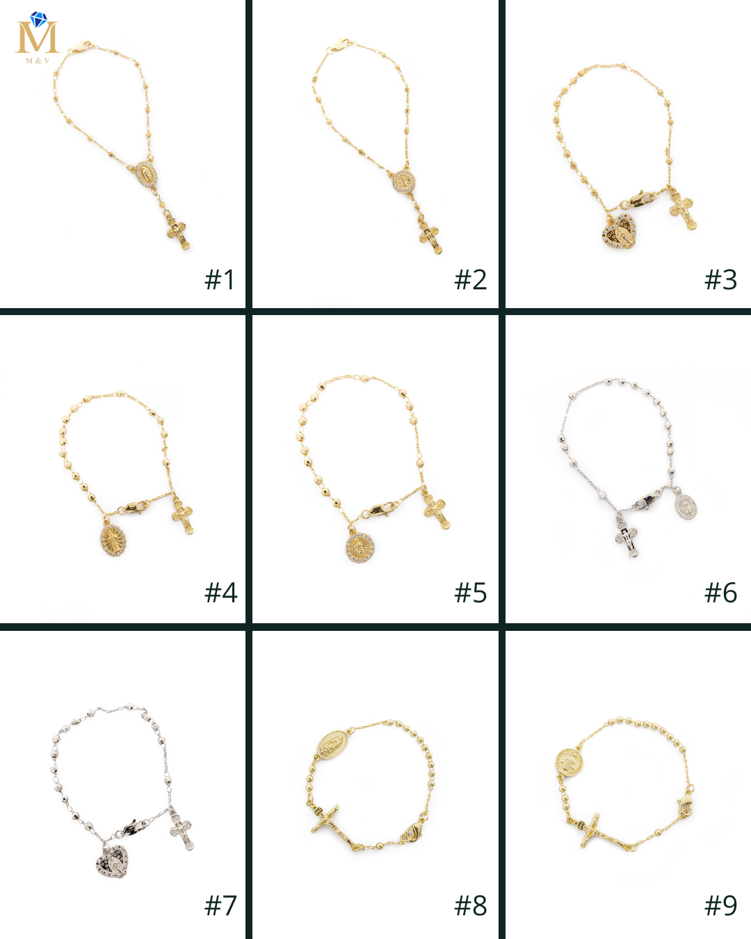 Decenario Dorado Religioso M1 Oro Laminado