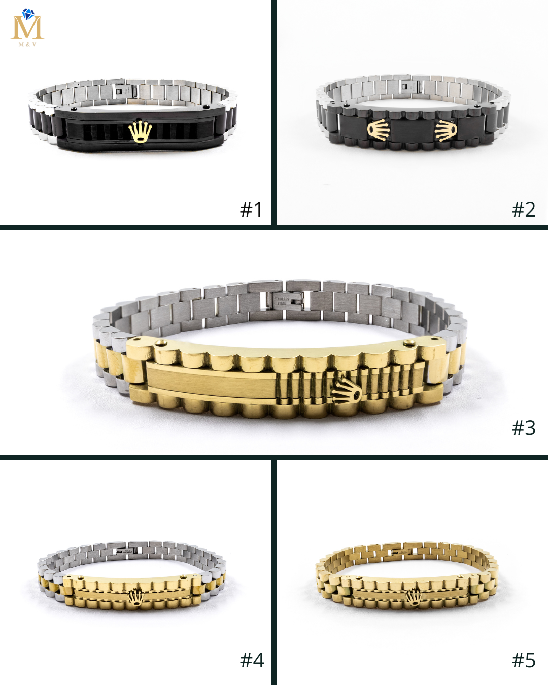 Pulsera Rolex - M6 Acero Inoxidable