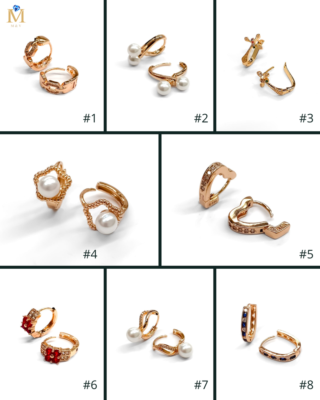 ARETES HUGGIES M16 - ORO LAMINADO