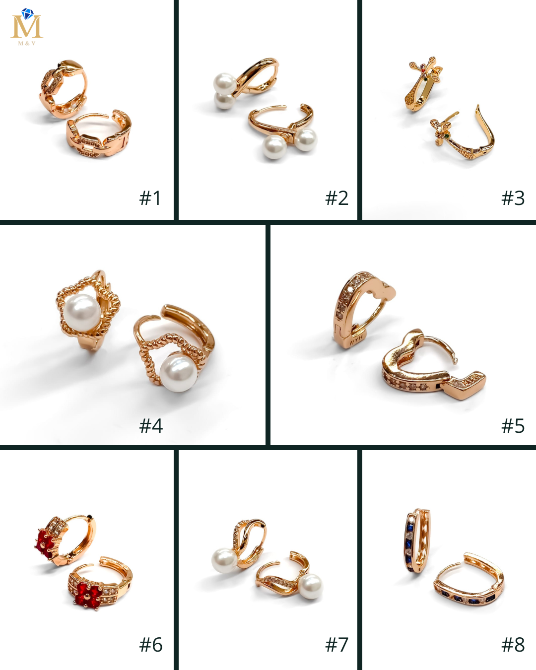 ARETES HUGGIES M16 - ORO LAMINADO