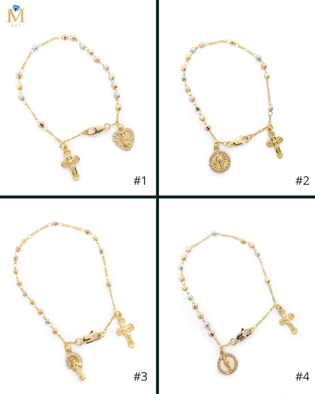 Decenario Dorado Religiosos M4 Oro Laminado