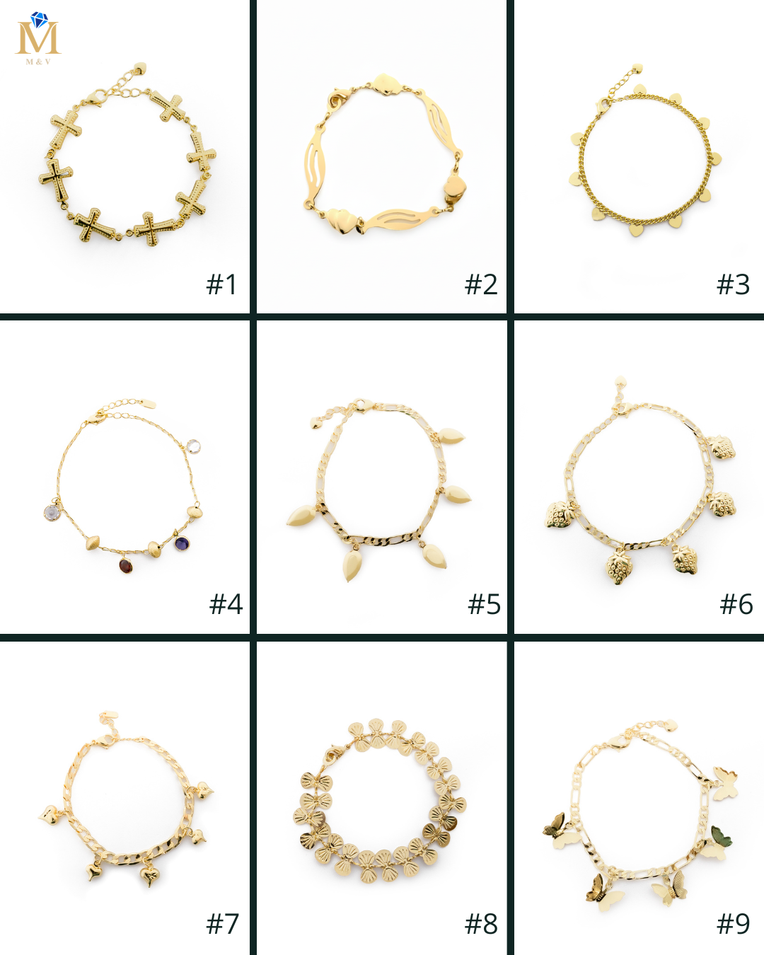 Pulsera dorada - Oro Laminado - M2