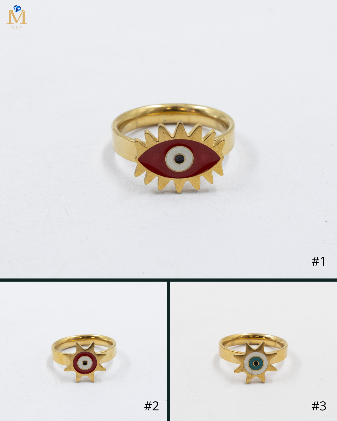 Anillo Dorado M15 Oro Laminado