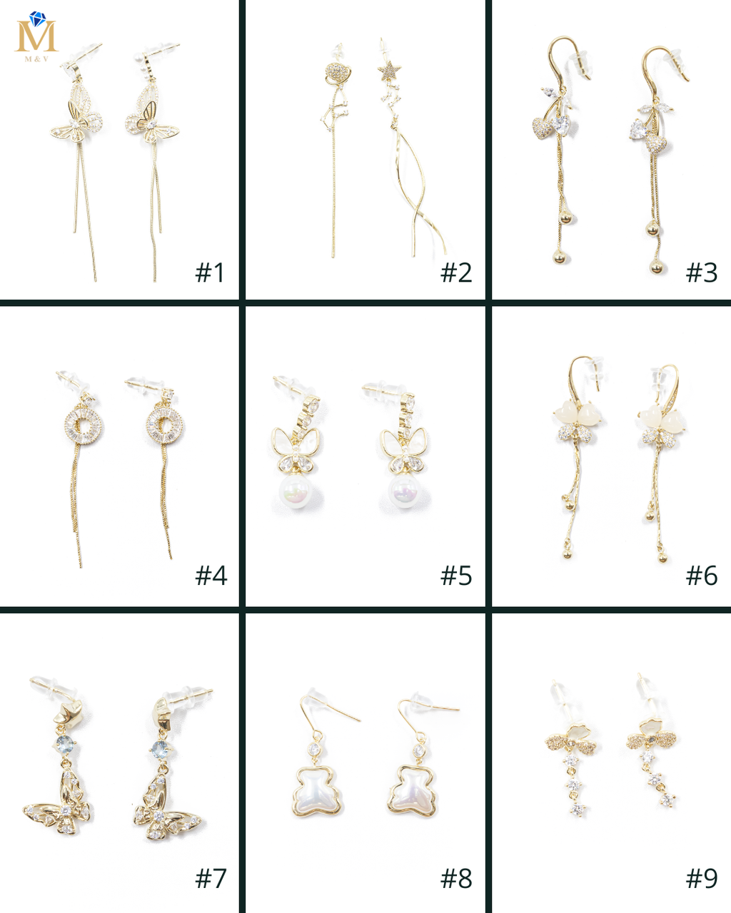 Aretes Largos Ansheli Dorados M8 Oro Laminado
