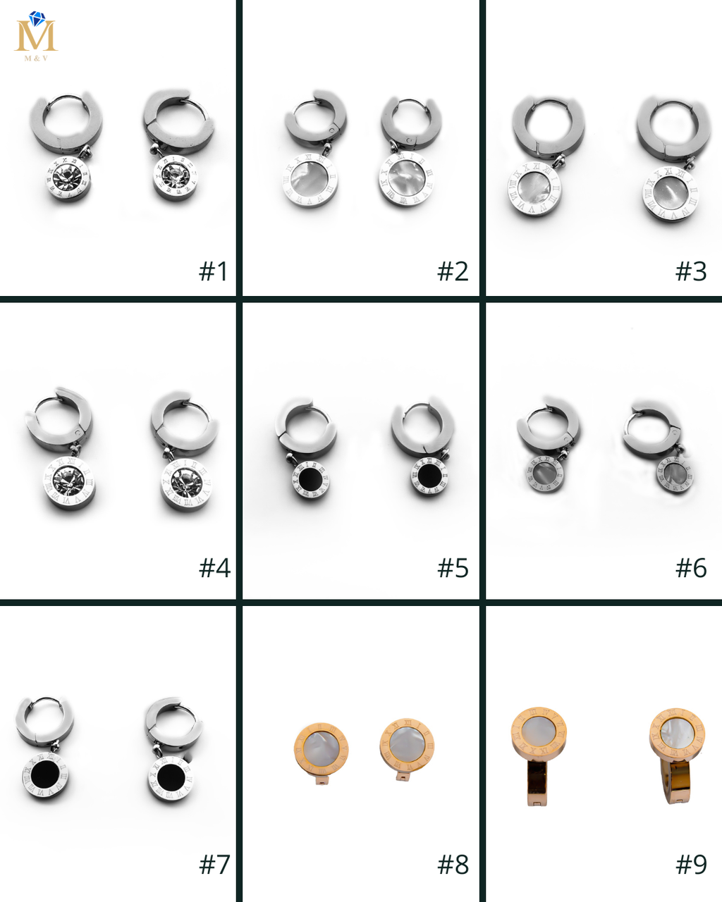 ARETES HUGGIES M4 ORO LAMINADO