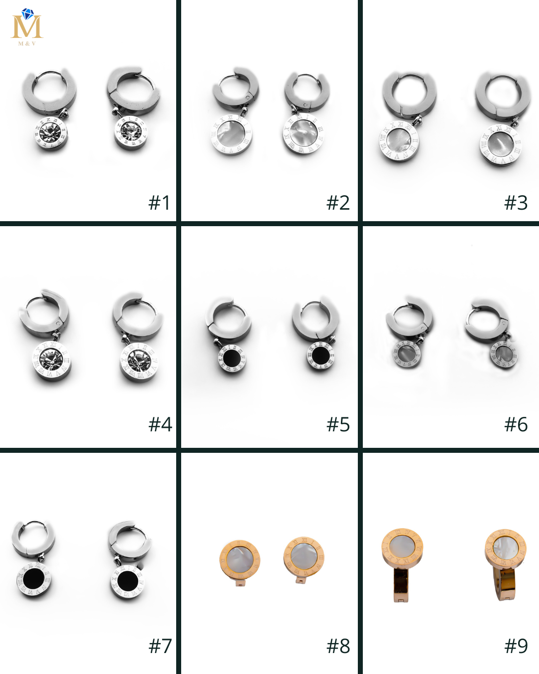 ARETES HUGGIES M4 ORO LAMINADO