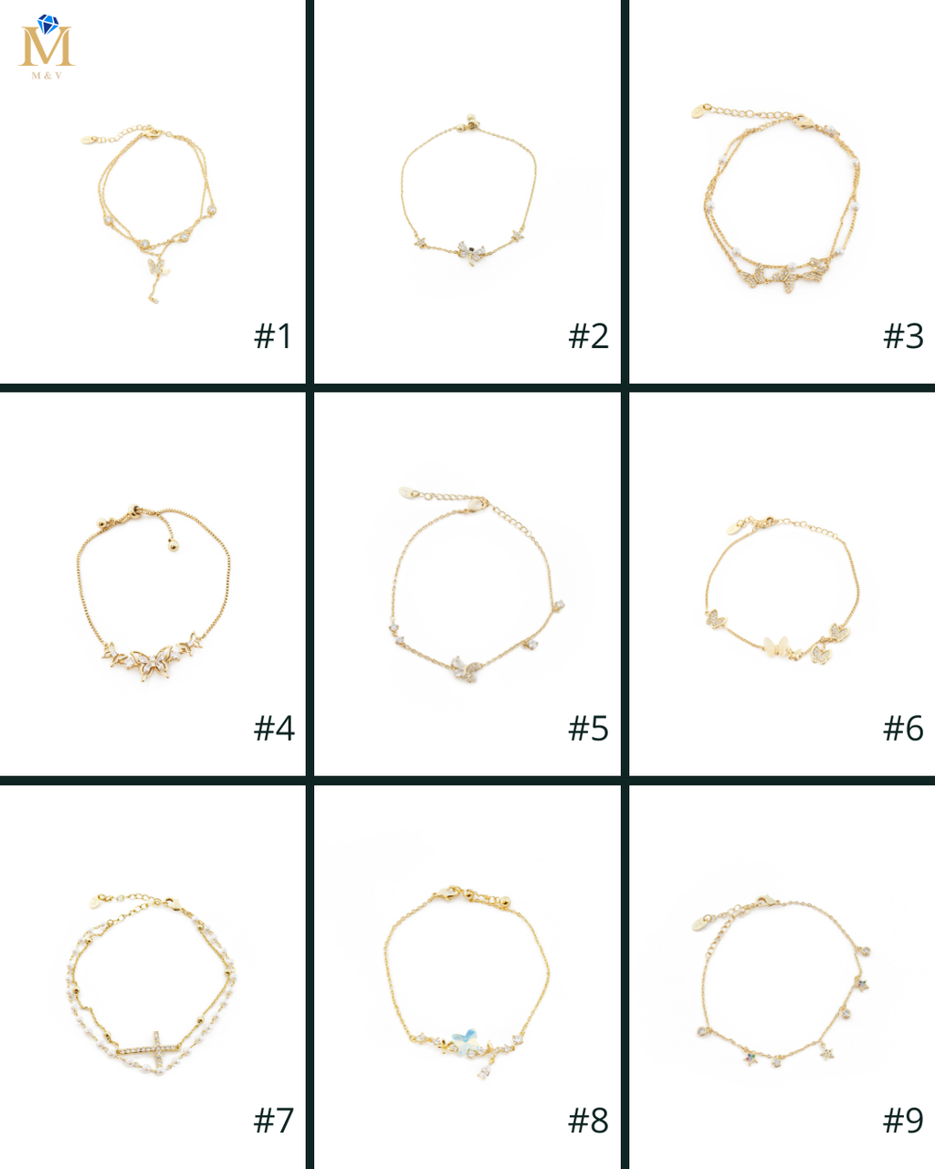 Pulsera Dorada Ansheli M10 - Oro Laminado