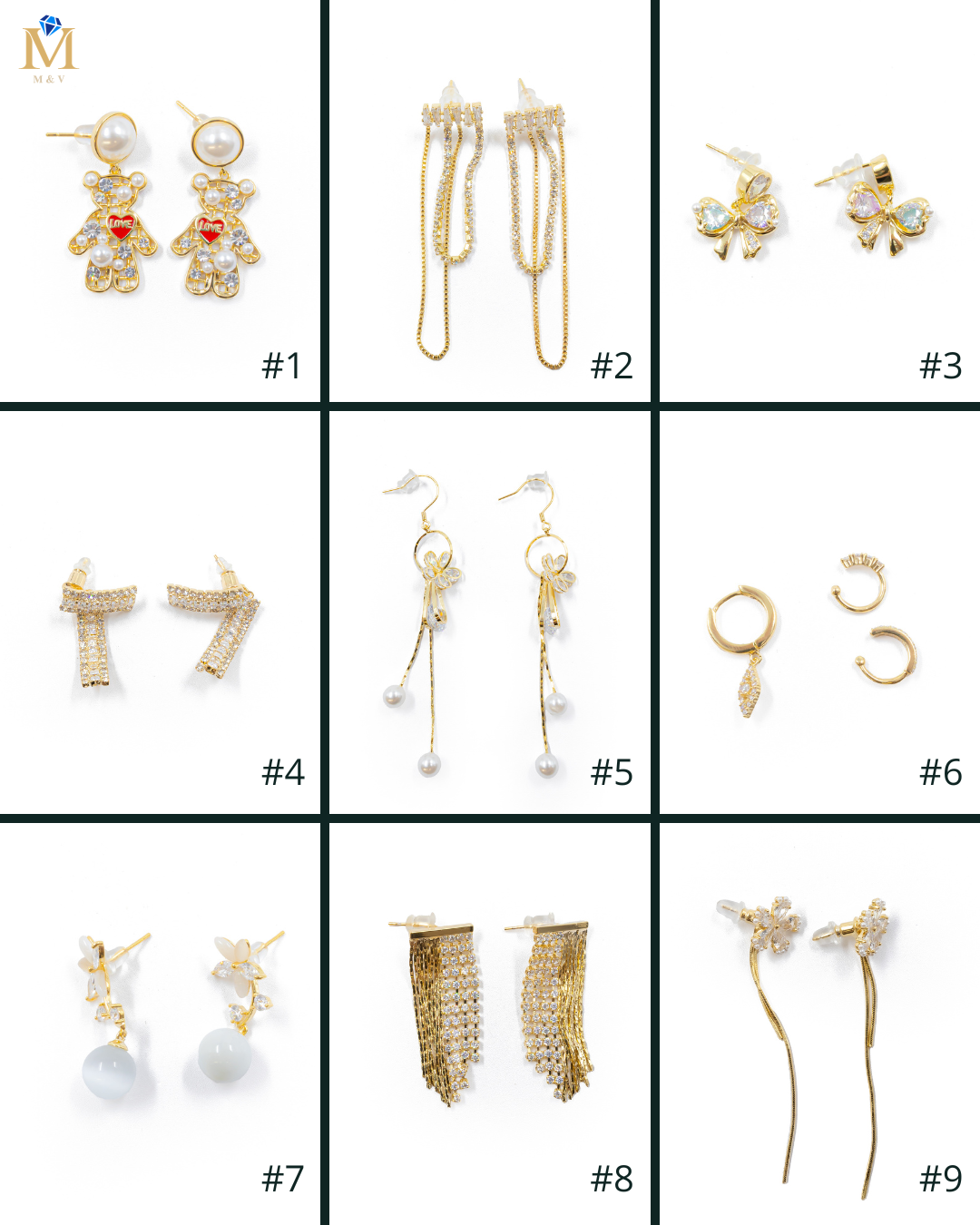 Aretes Largos Ansheli Dorados M6 Oro Laminado