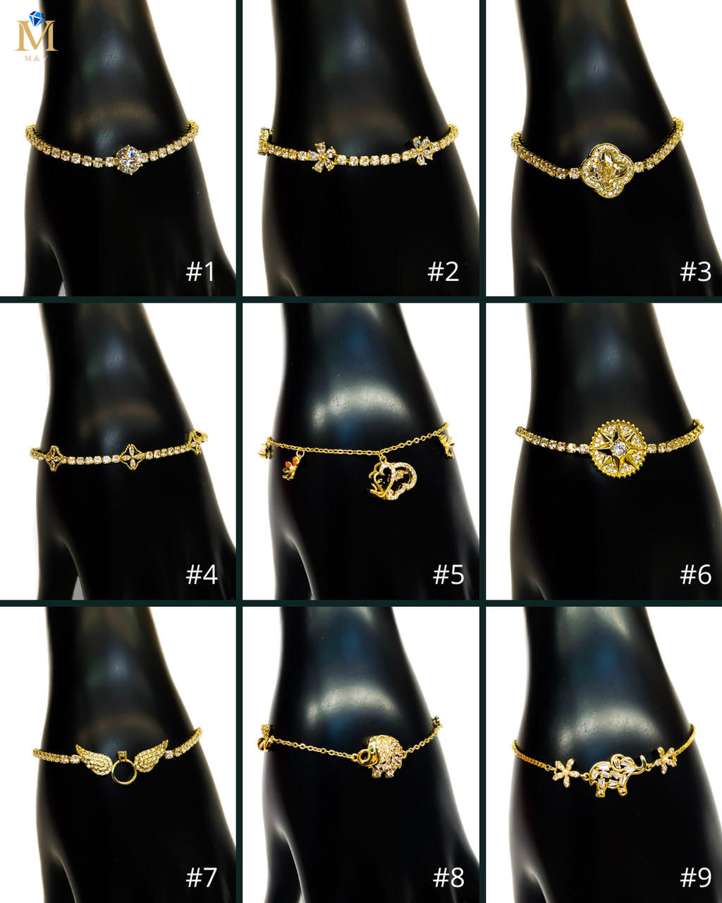 Pulsera Ansheli M7 Oro Laminado