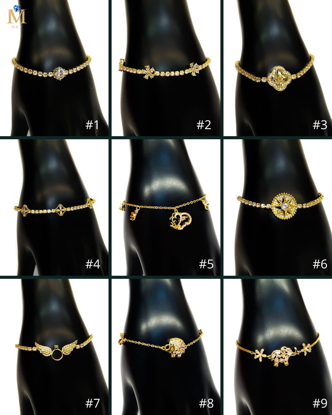 Pulsera Ansheli M7 Oro Laminado