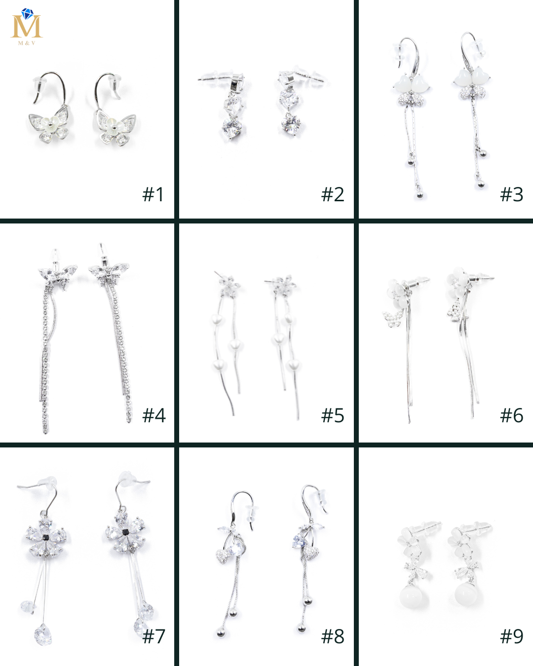 Aretes Largos Ansheli Plateados M20 Oro Laminado