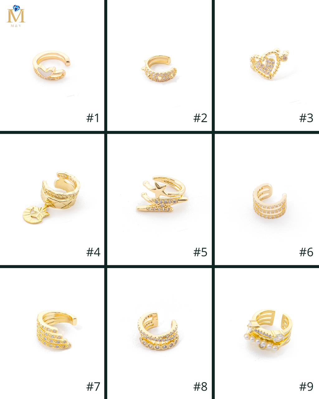 Aretes Simulador Dorados M4 Oro Laminado