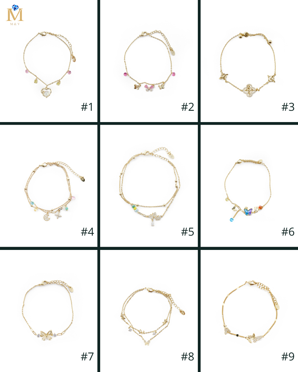 Pulsera Dorada Ansheli M6 - Oro Laminado