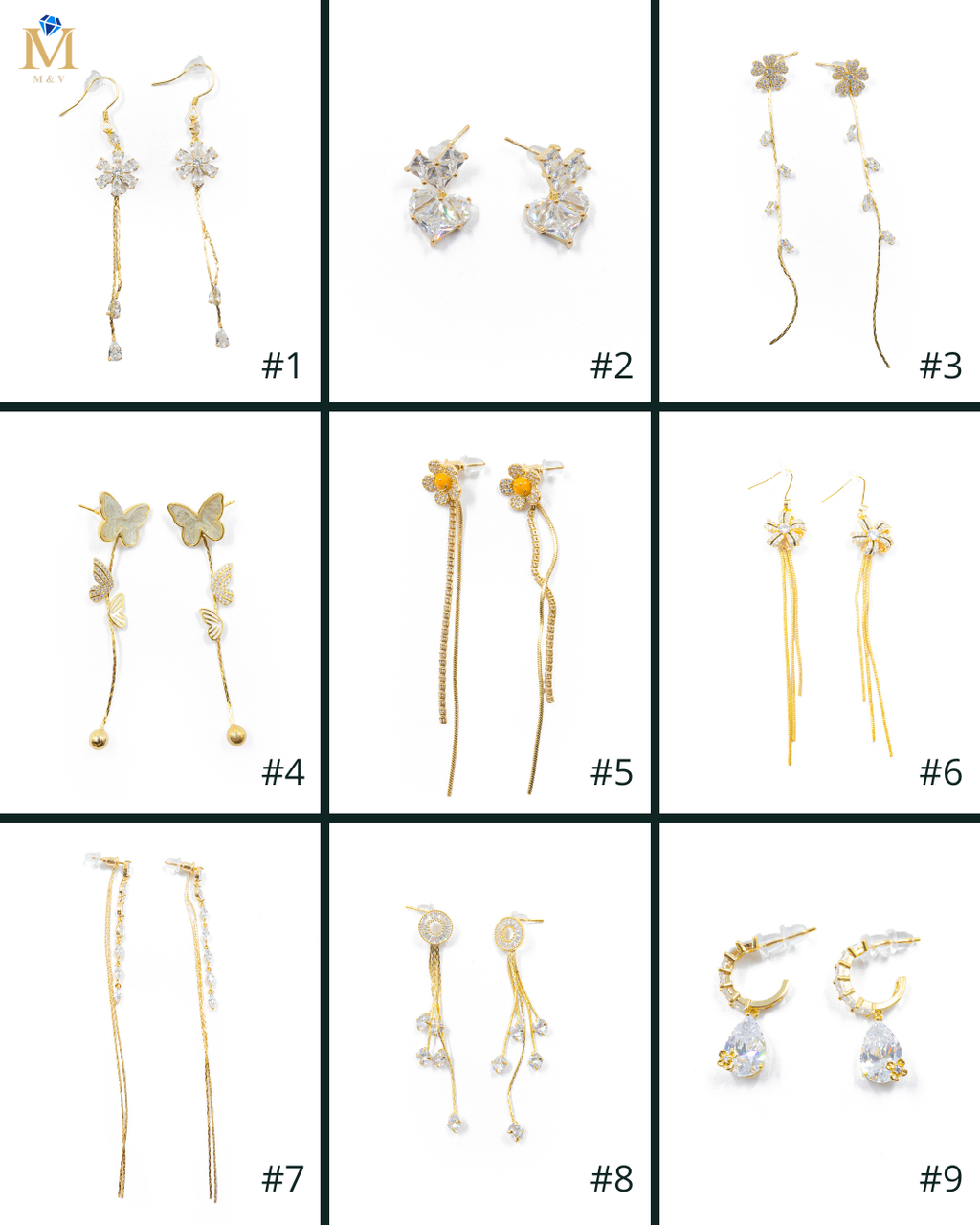 Aretes Largos Ansheli Dorados M12 Oro Laminado