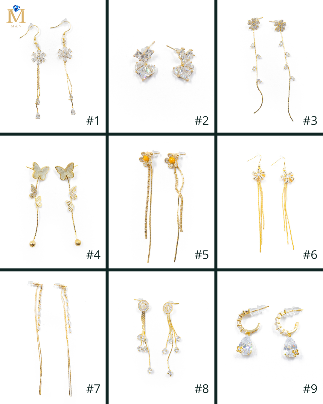Aretes Largos Ansheli Dorados M12 Oro Laminado