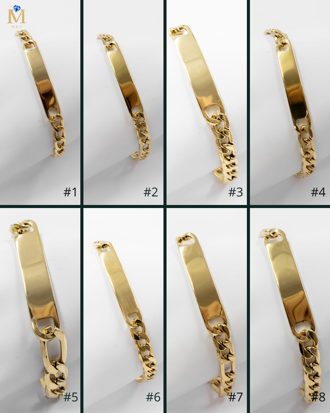 Pulsera Dorada - M6 Acero Inoxidable