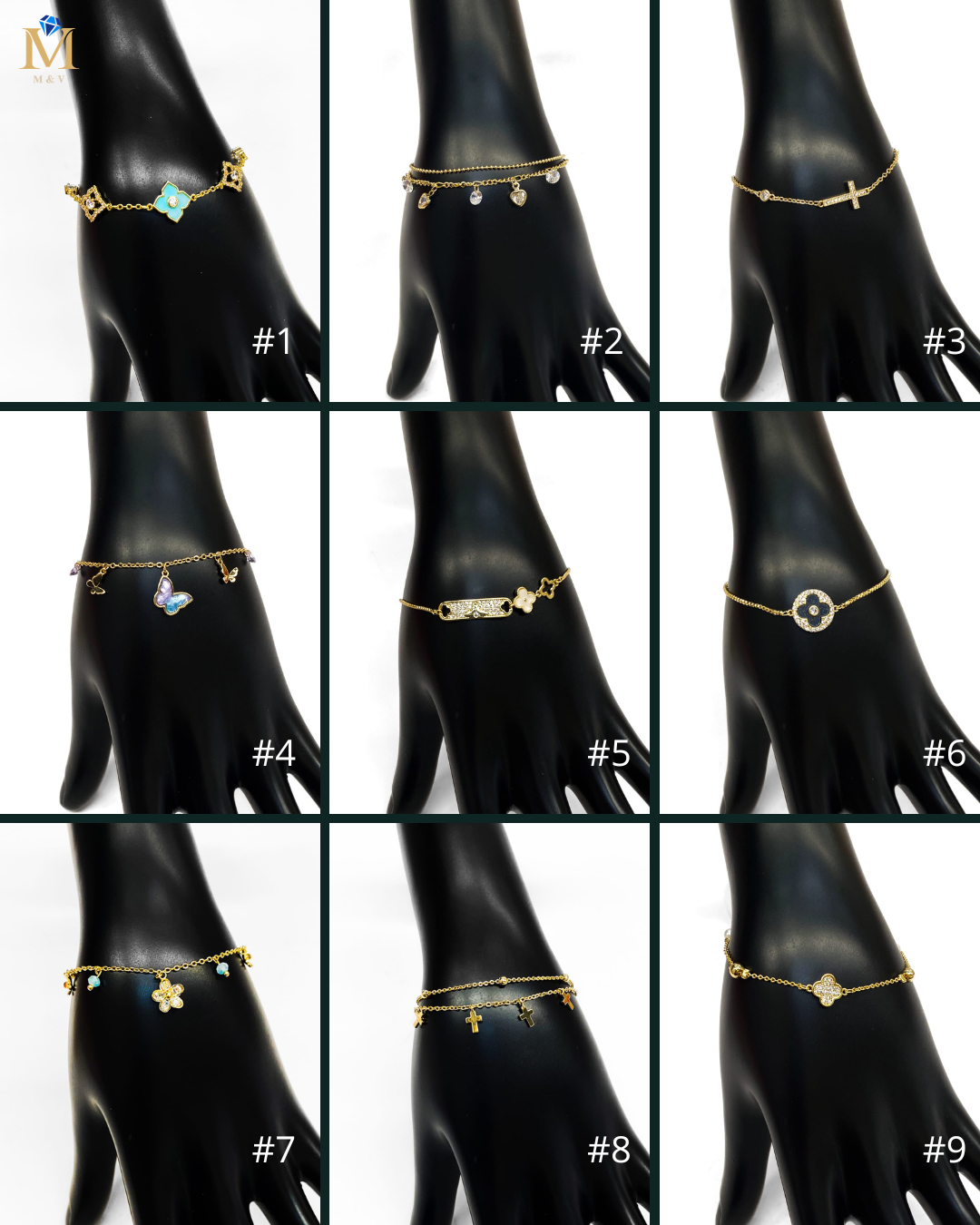 Pulsera Ansheli M2 Oro Laminado