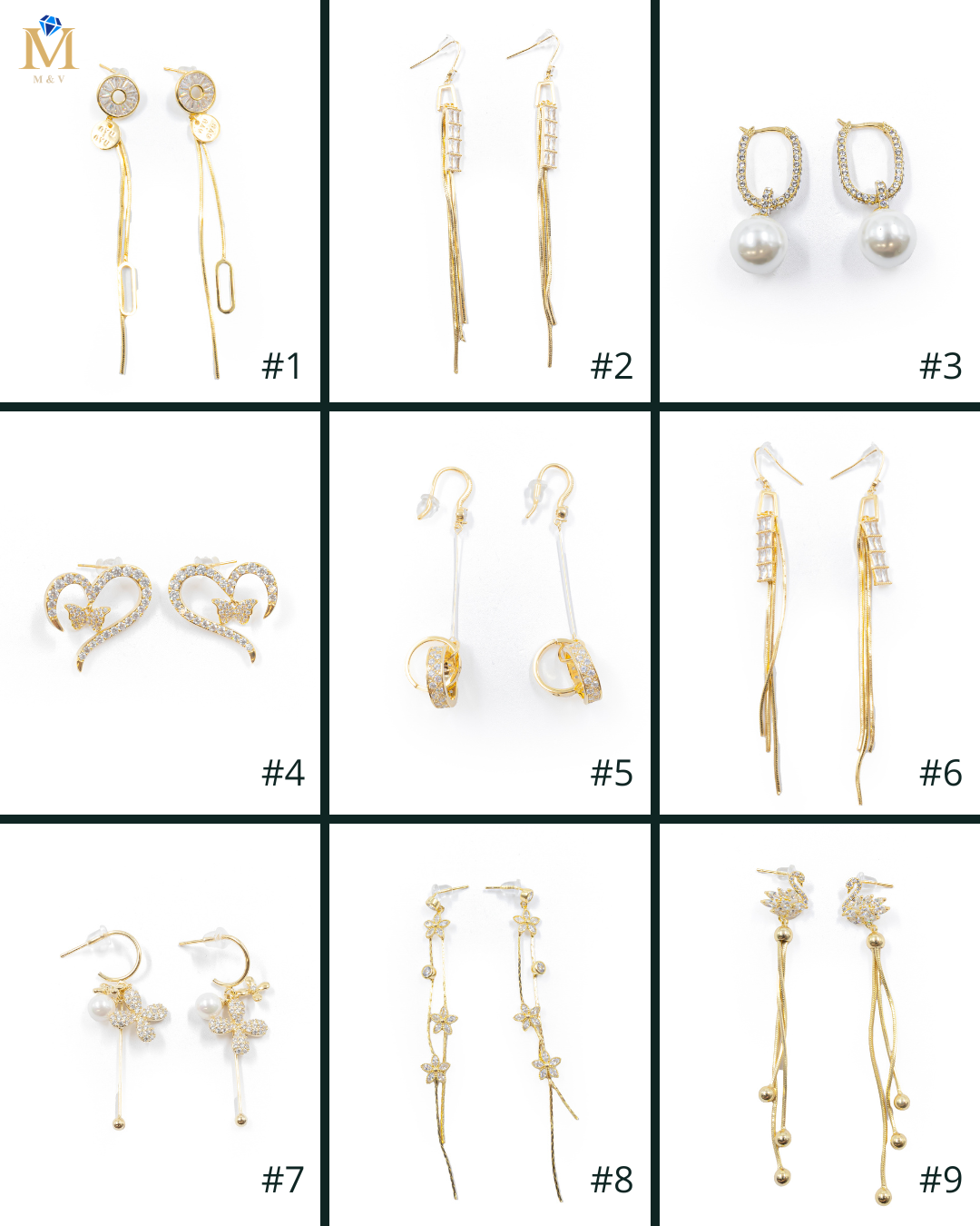 Aretes Largos Ansheli Dorados M11 Oro Laminado