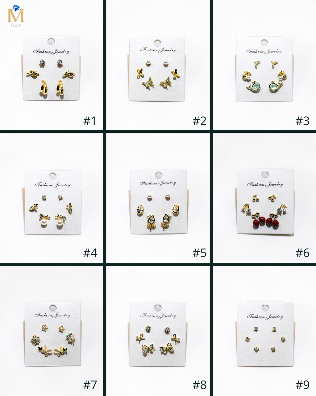 Set Aretes X3 - M13 Oro Laminado