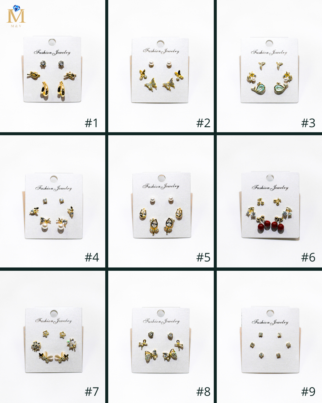 Set Aretes X3 - M13 Oro Laminado