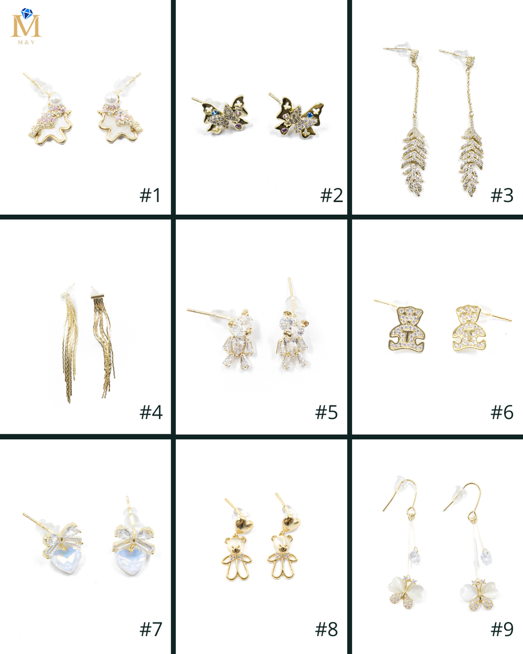 Aretes Largos Ansheli Dorados M1 Oro Laminado
