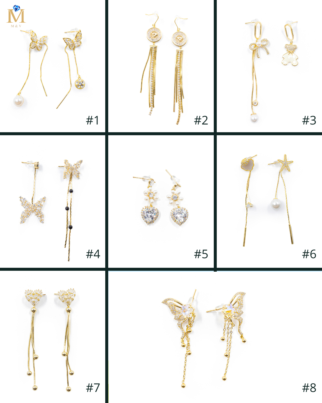 Aretes Largos Ansheli Dorados M13 Oro Laminado