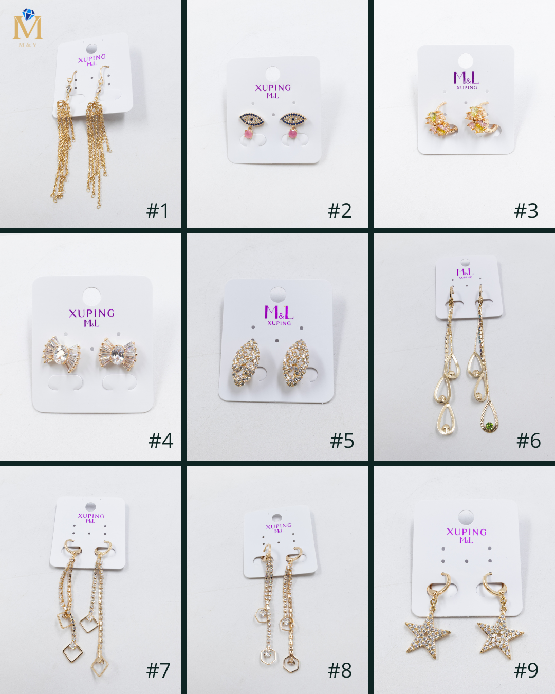 Aretes Dorados Xuping de Gancho M11 Oro Laminado