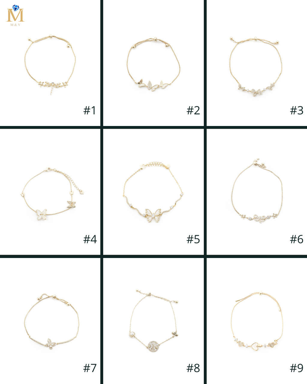 Pulsera Dorada Ansheli M20 - Oro Laminado