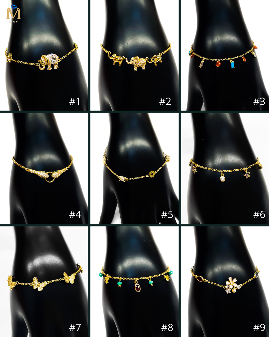 Pulsera Ansheli M8 Oro Laminado