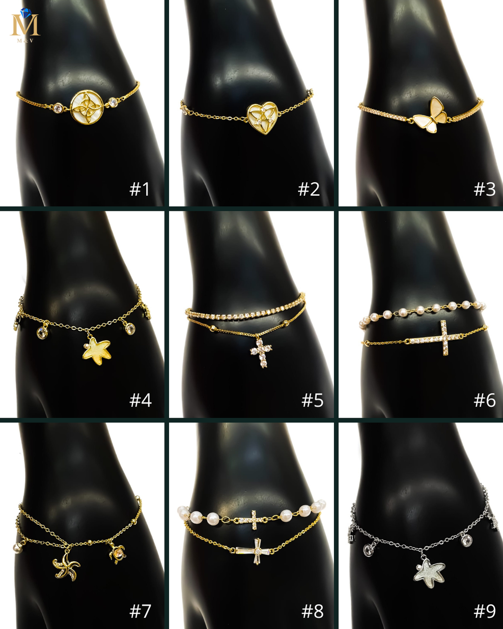 Pulsera Ansheli M10 Oro Laminado