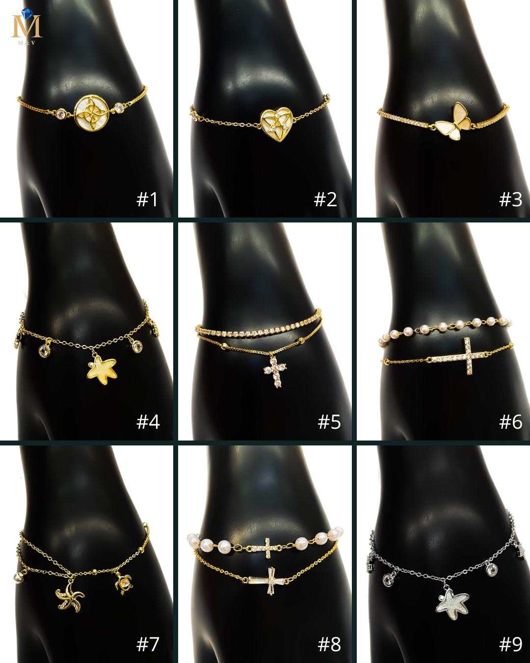 Pulsera Ansheli M10 Oro Laminado