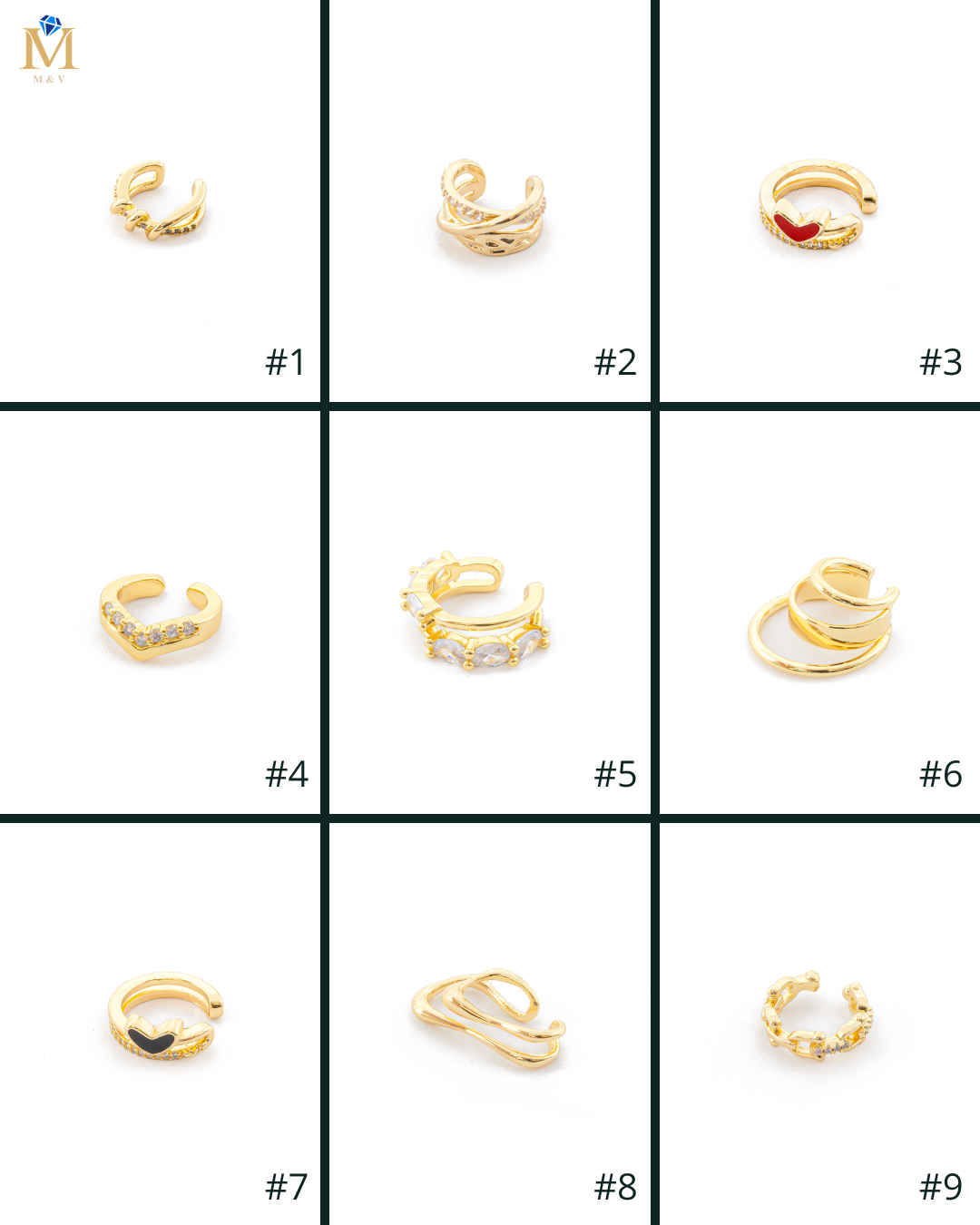 Aretes Simulador Dorados M3 Oro Laminado