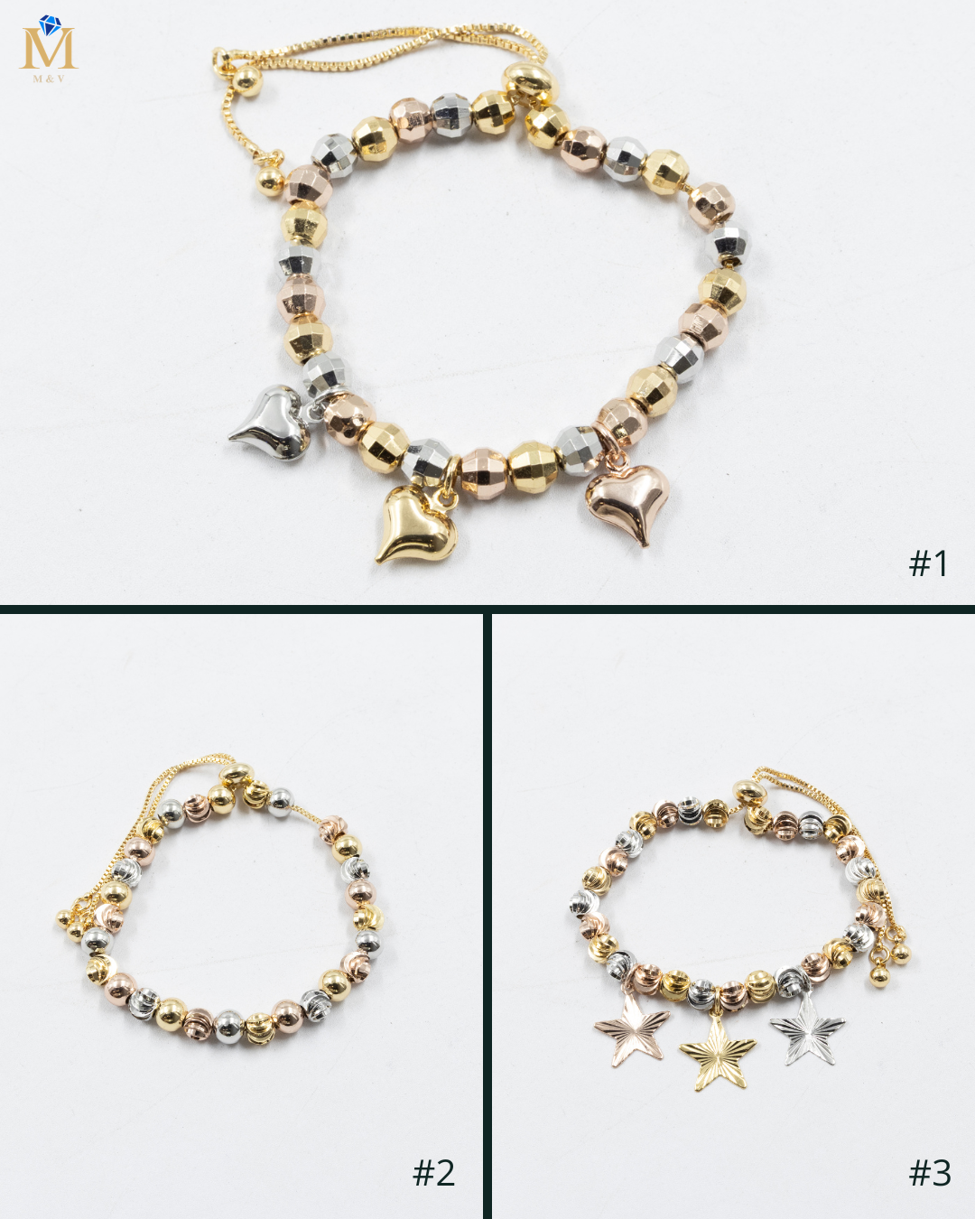 Pulsera Oro Florentino Ajustable  Oro Laminado