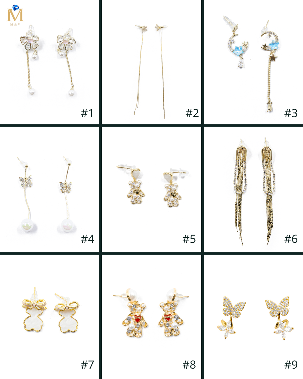 Aretes Largos Ansheli Dorados M3 Oro Laminado