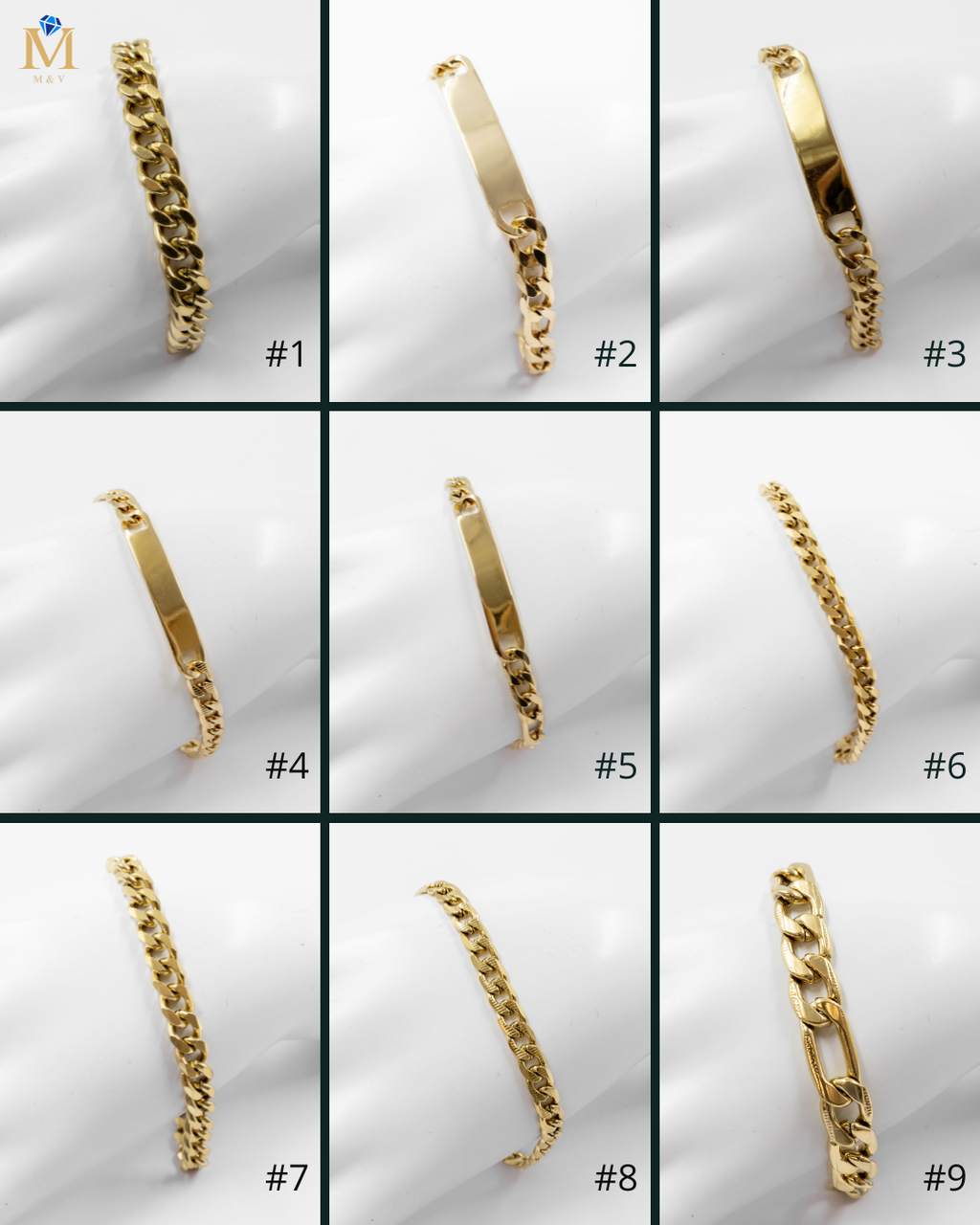 Pulsera Dorada - M5 Acero Inoxidable