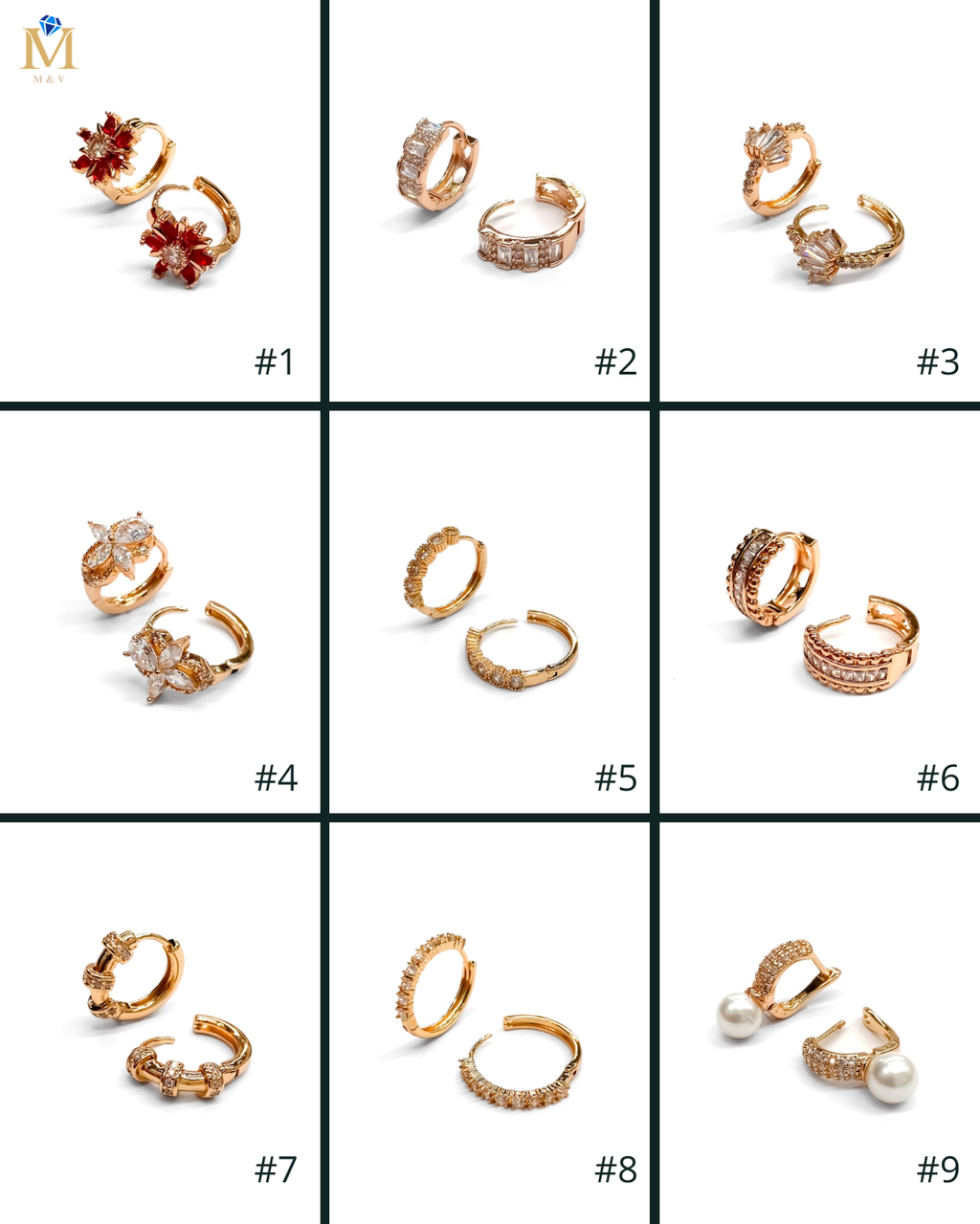 ARETES HUGGIES M11 - ORO LAMINADO