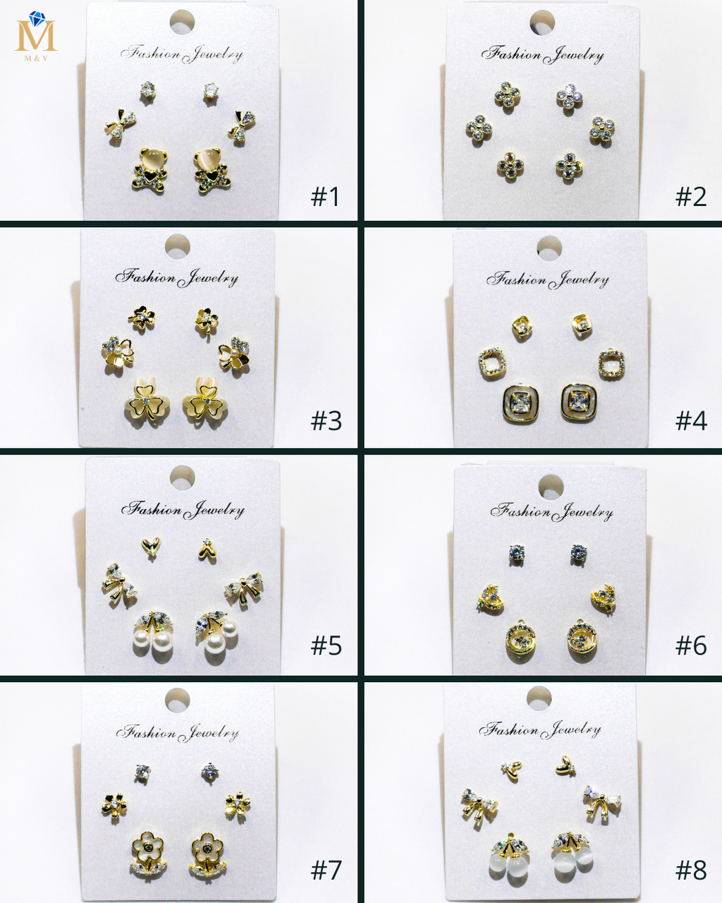 Set Aretes X3 - M28 Oro Laminado