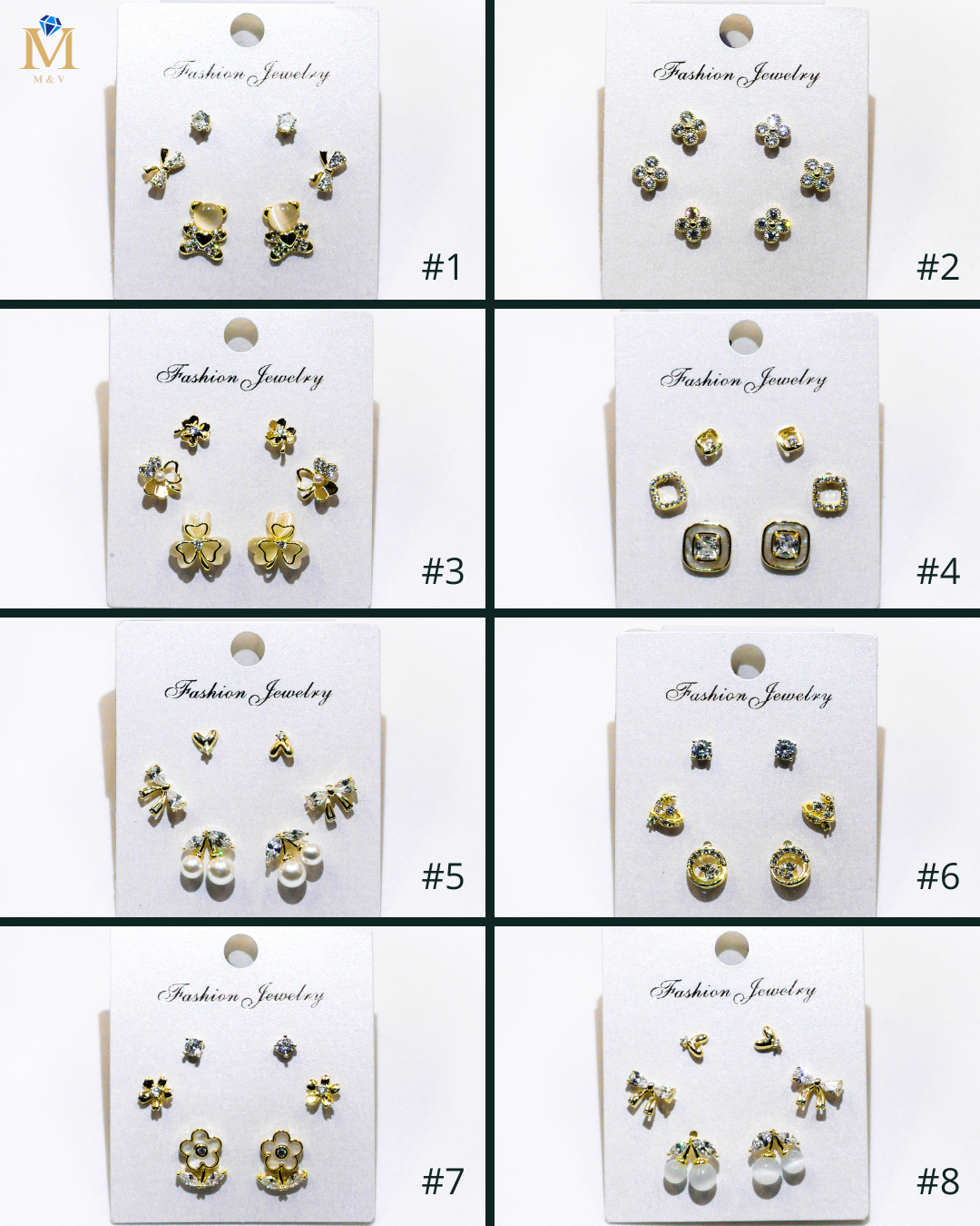 Set Aretes X3 - M28 Oro Laminado