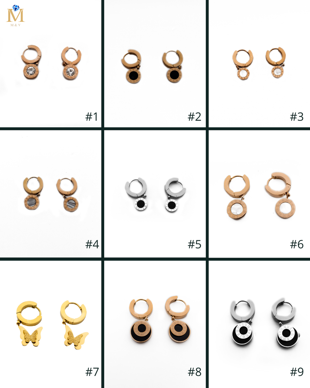 ARETES HUGGIES M3 ORO LAMINADO