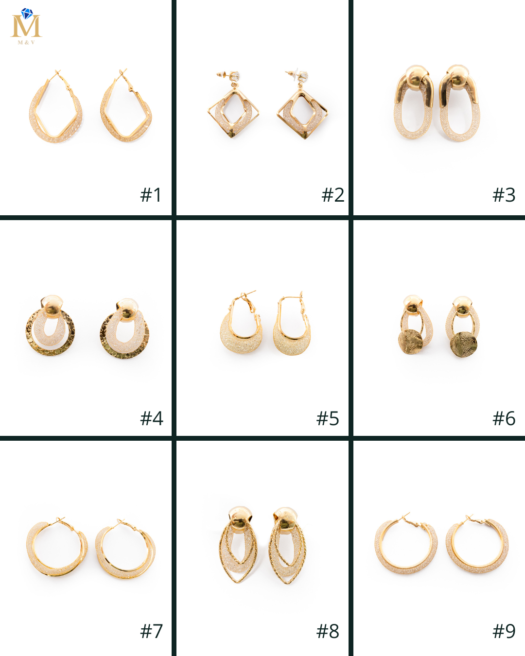 ARETE DE MAYA DORADO M1 ORO LAMINADO