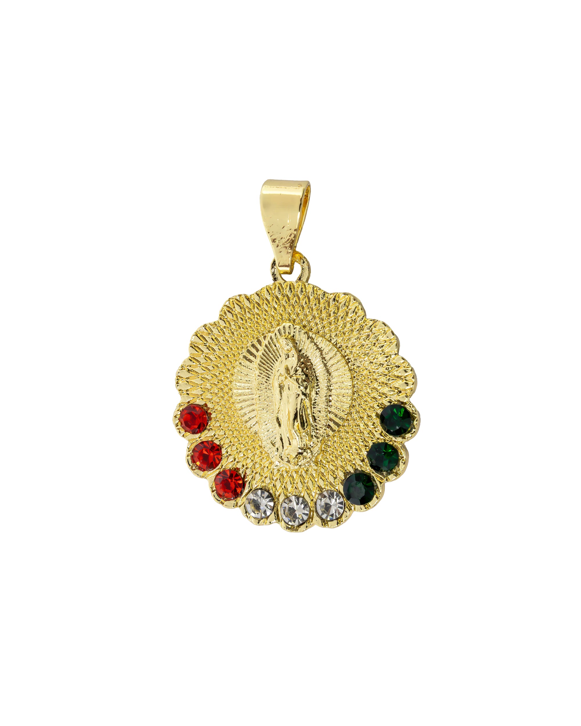 Dije de la Virgen de Guadalupe M45 - Oro Laminado