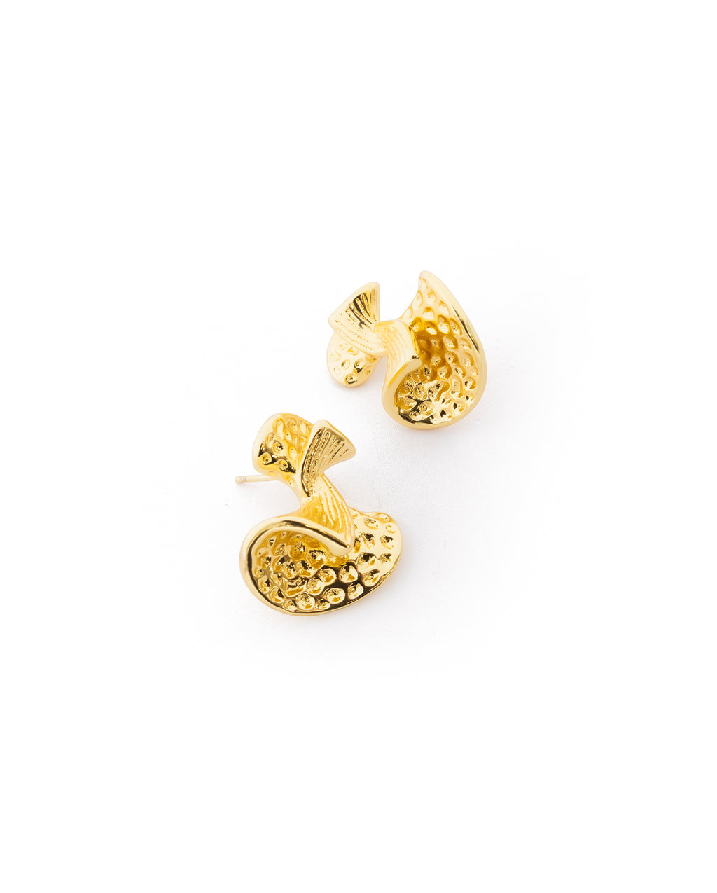 Aretes Dorados con Piedras M6 Oro Laminado