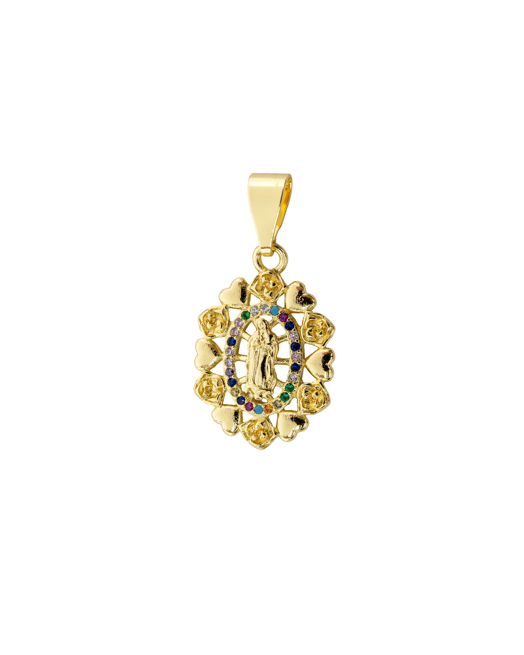 Dije de la Virgen de Guadalupe M52 - Oro Laminado