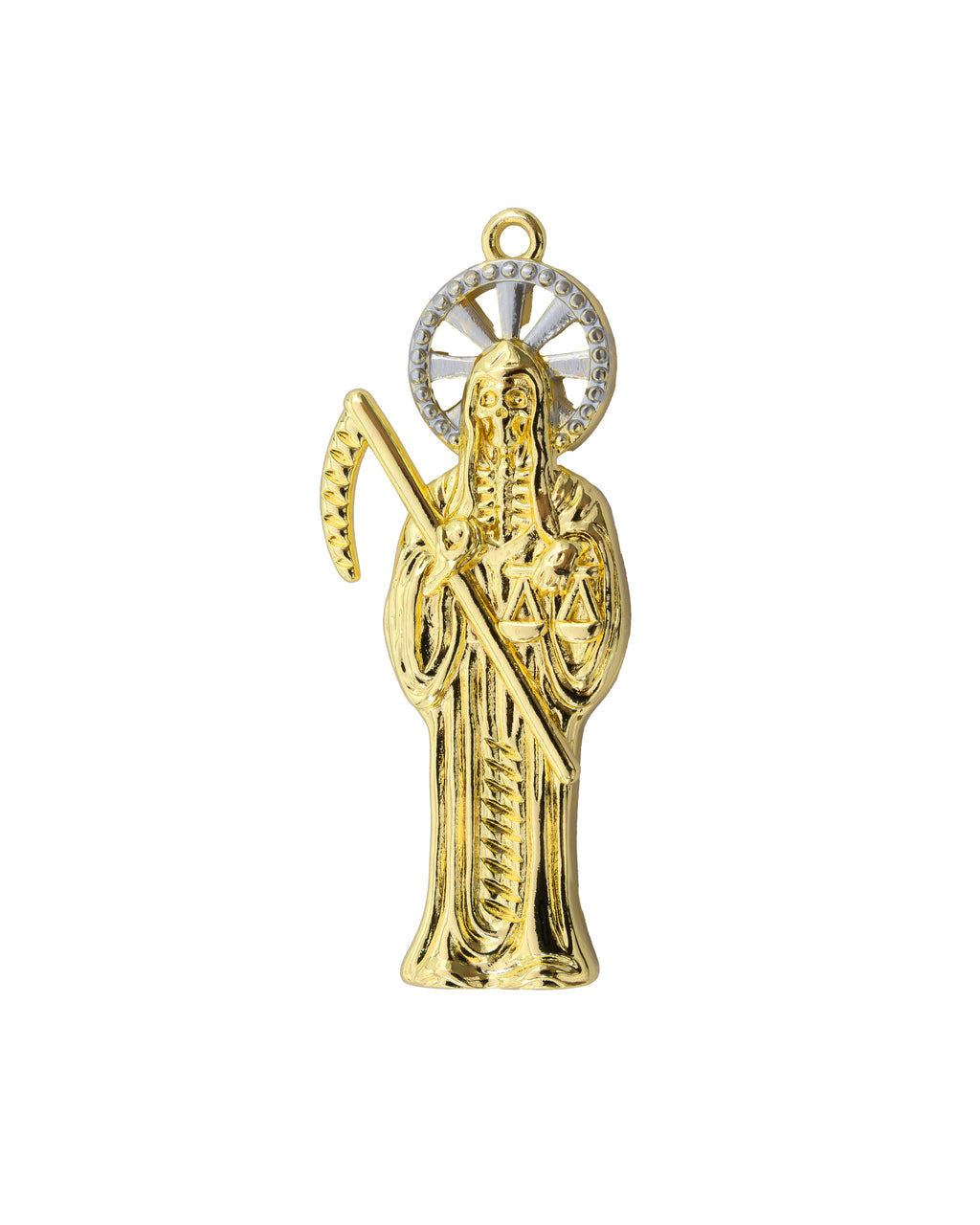 Dije de la Santa Muerte M122 - Oro Laminado