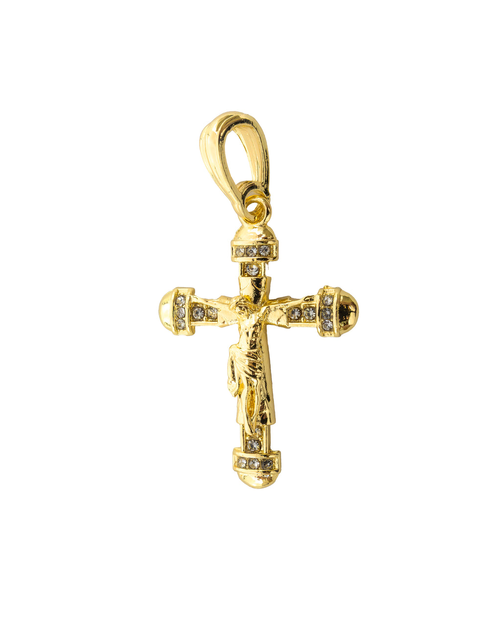Dije de Cruz M57 - Oro Laminado