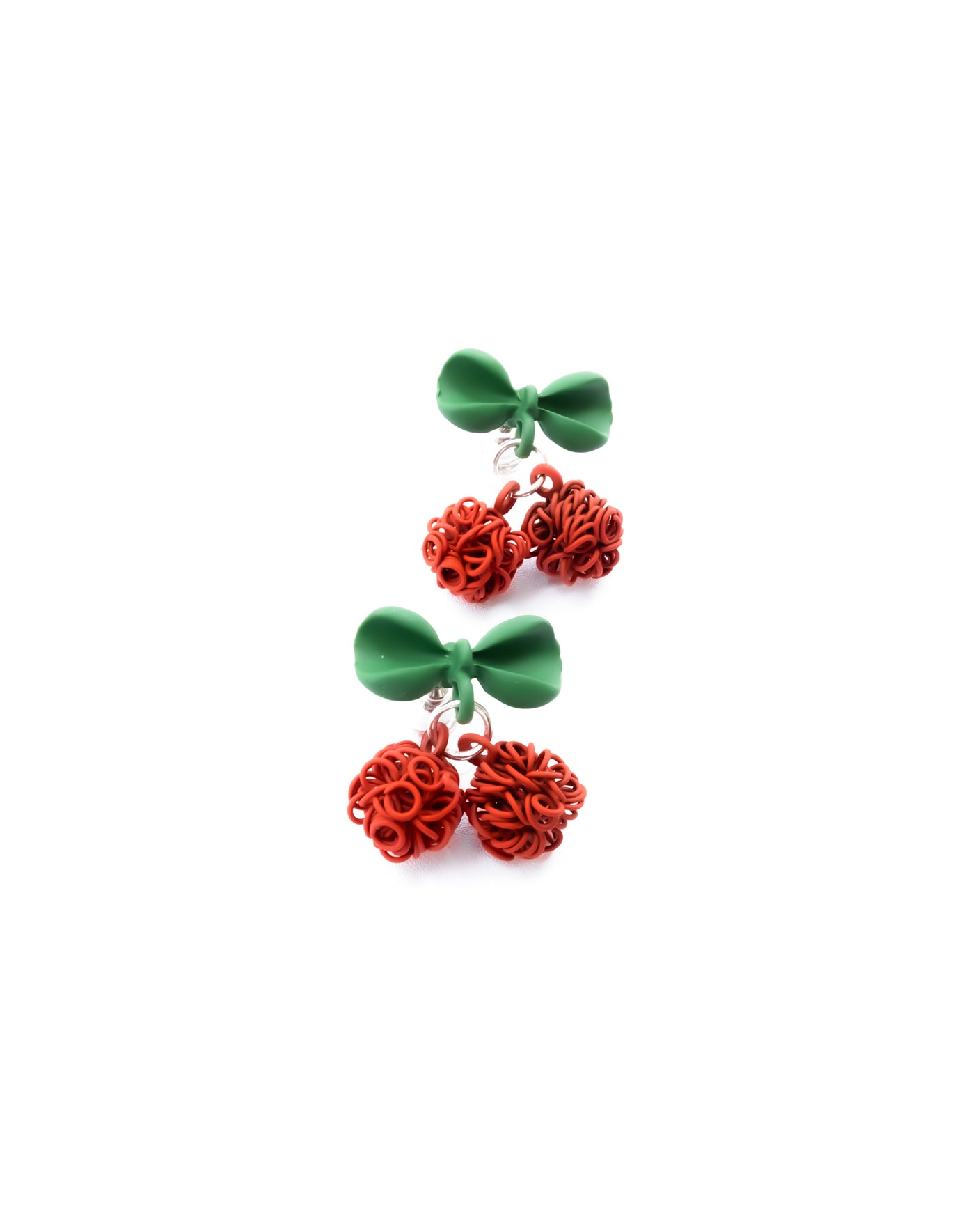 Aretes Dorados Cereza M3 Oro Laminado