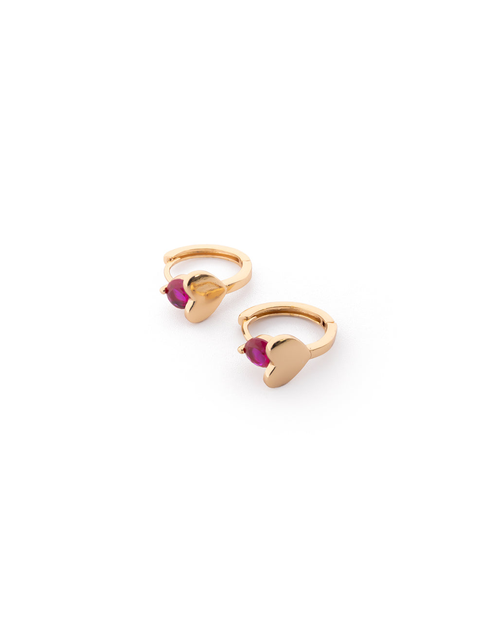 Aretes con piedras M5 Oro laminado